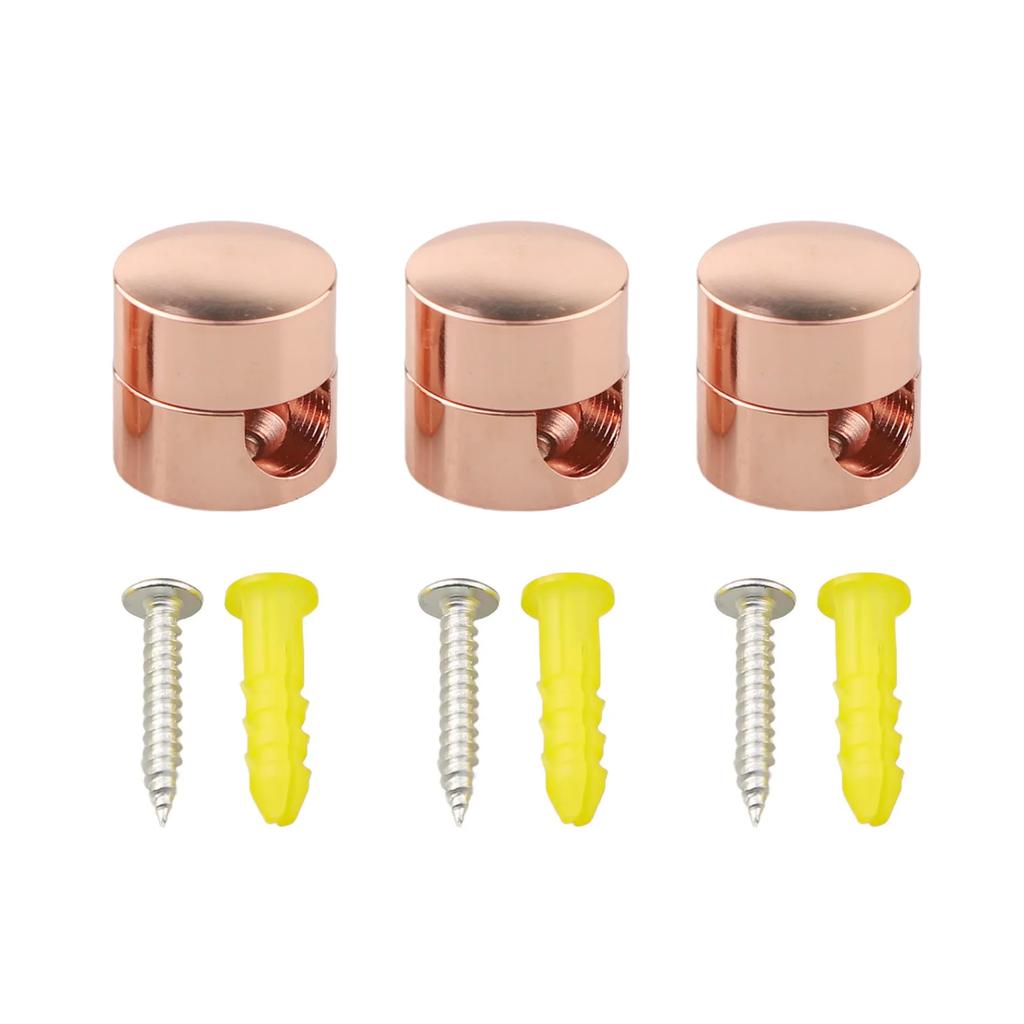 3pcs Metal Cable Anchors Cord Holders for Neat Wire Management Including Power and Data Cables for Home and Office