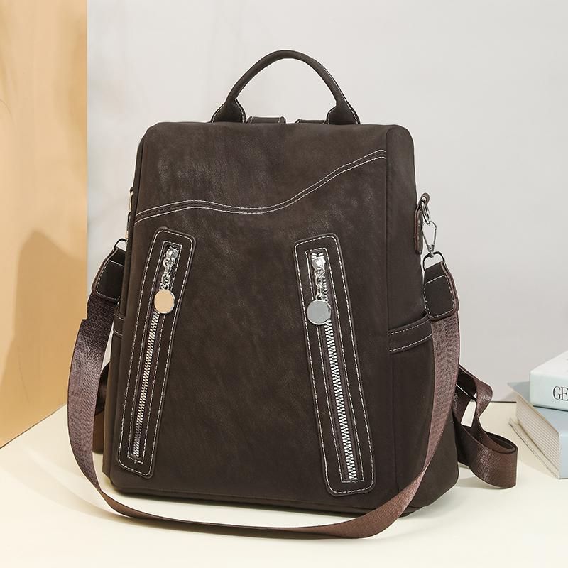 Multifunctional Shoulder Bag Anti-theft Backpack Women's Stitching Backpack