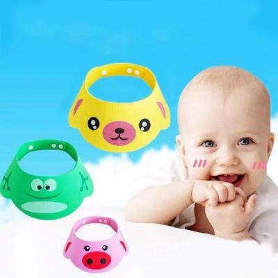 Gorro de ducha de bebé seguro ajustable, protección suave para niños, champú para niños, baño, sombrero protector para el cabello, resistente al agua, previene el agua en la oreja