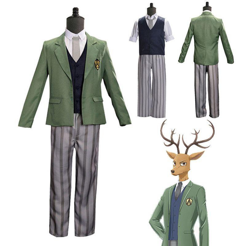 Beastars Anime Louis Cosplay Costume Wolf Rui Deer School Uniform Academy Suit