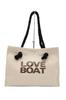 LOVEBOAT Canvas Square Tote LB-TTB02 IVORY