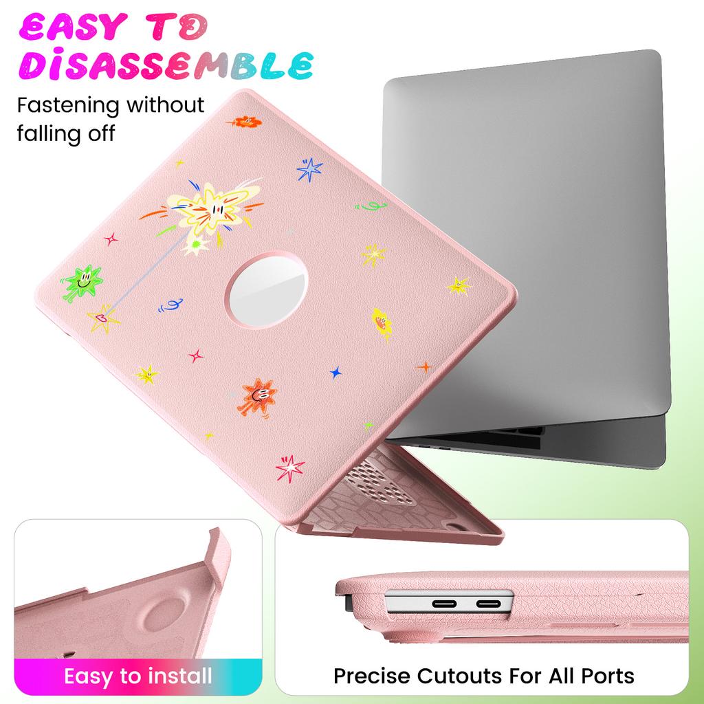 Pattern Printing Laptop Case for MacBook Pro 13 Inch (2020)/(2019)/(2018)/(2017)/(2016) Notebook Kickstand Cover