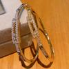 Zircon Bracelet High Version Atmospheric Versatile Sliding Hollow Bracelet Stacked Bracelet Handpiece
