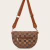 New niche design printed messenger fanny pack fashionable versatile women's breast bag single shoulder messenger bag