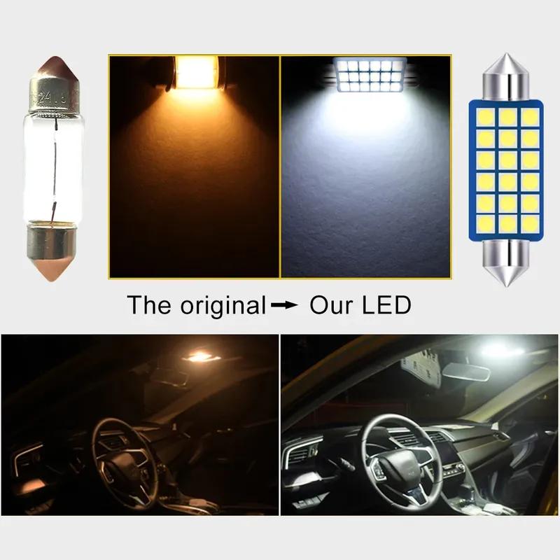 For Chevrolet Cruze 2009 2010 2011 2012 2013 2014 2015 6pcs Car LED Bulbs Reading Lamps Trunk Light Interior Auto Accessories