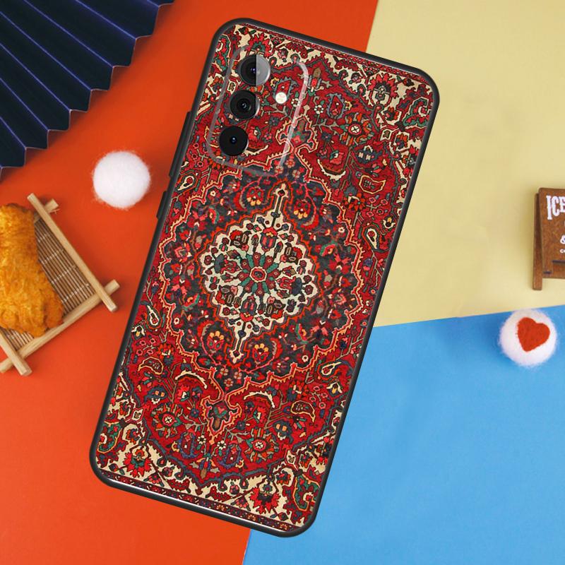 Persian carpet Floral pattern Case For Samsung Galaxy A54 A34 A14 A55 A35 A33 A53 A13 A23 A17 A06 A16 A56 A36 A52 A32 A15