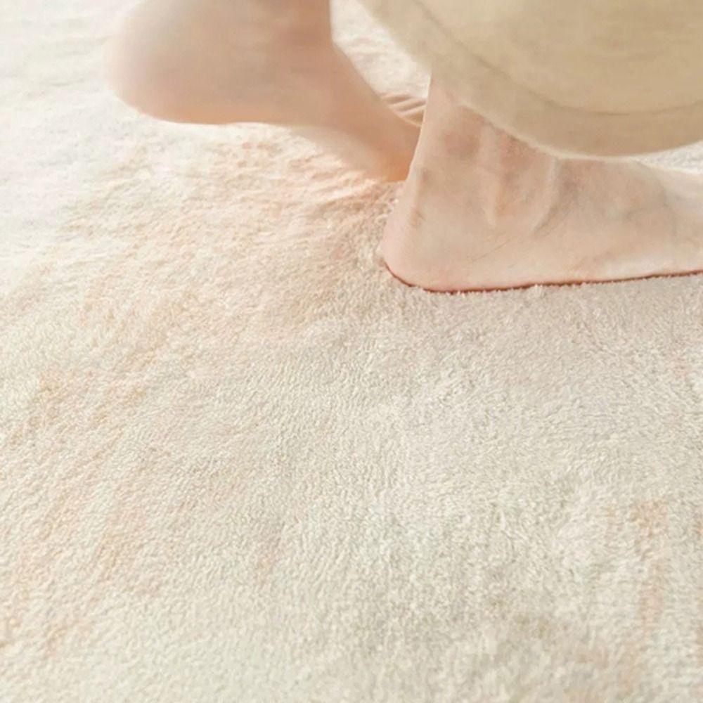 Minimalist Irregular Carpet Cream Style Bedside Carpet Coffee Table Pad Bedroom Rug  Hotel