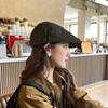 Vintage Berets for Women Solid Color Adjustable Cotton Artist Painter Cap Spring Summer Casual Lady Forward Hats