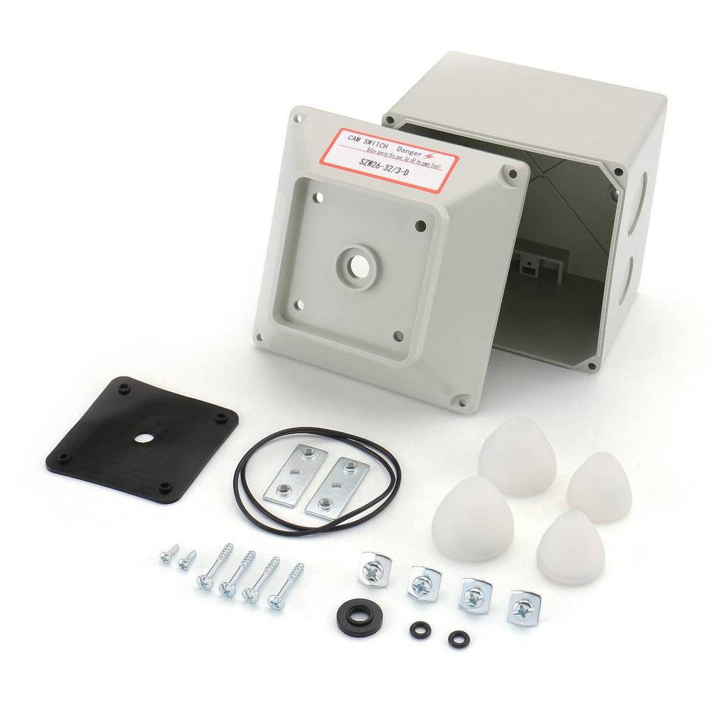 Baomain Master Switch Exterior Enclosure Work for 40 Amp Rotary Cam Switch LW28-32/3 660V 32A 3 Position 3 Phase