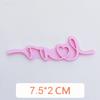 New English Blessing Words Happy Birthday Valentine Mother's Day Thank You Cookie Mold Embossing Stamp Press Frame Baking Tools