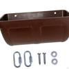 Hanging Fence feed Trough Feeder Bucket for Pet Small Animals White