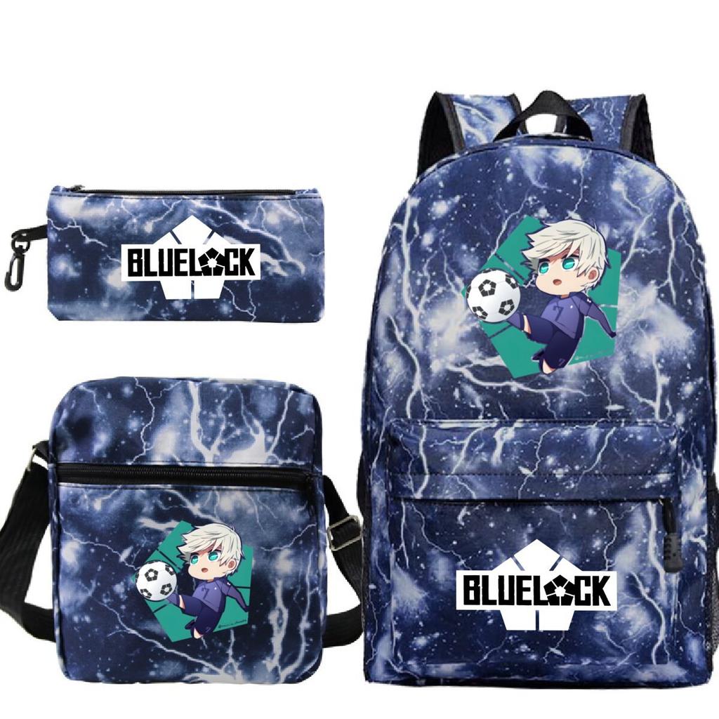 Japanese Cartoon Peripheral Printing Children'S Schoolbag, Primary And Secondary School Student Stationery Set, Shoulder Backpack Three-Piece Set