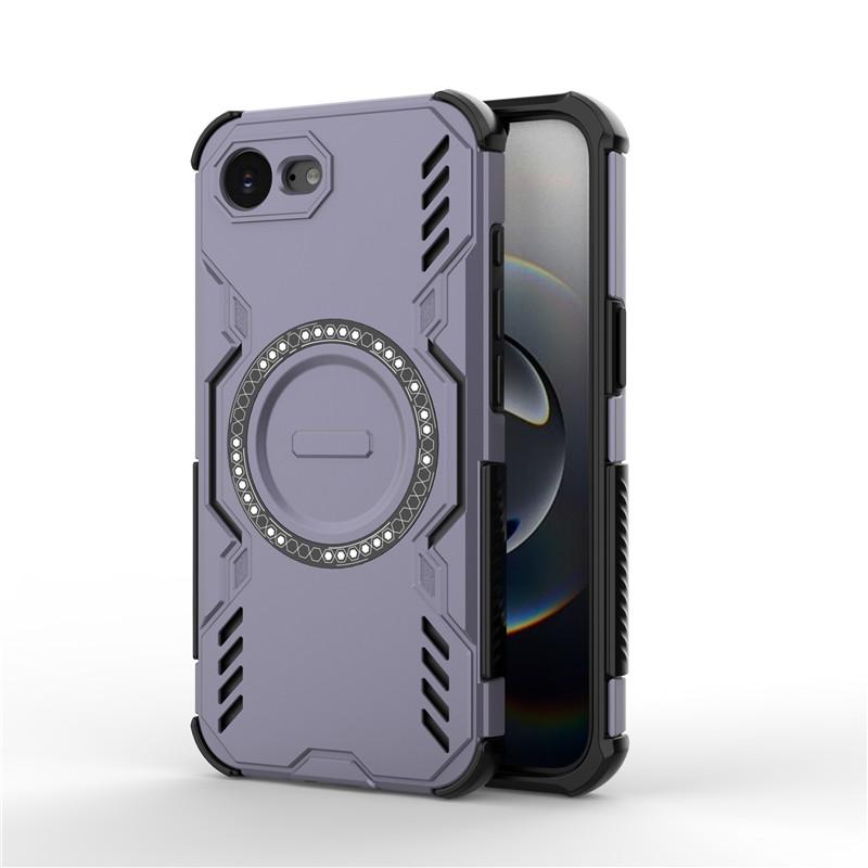 

For iPhone 16e Case iPhone 16e Cover Heat Dissipation Magnetic Durable Bumper Shield Protective Phone Cases For iPhone 16e Funda iPhone 16e фиолетовый