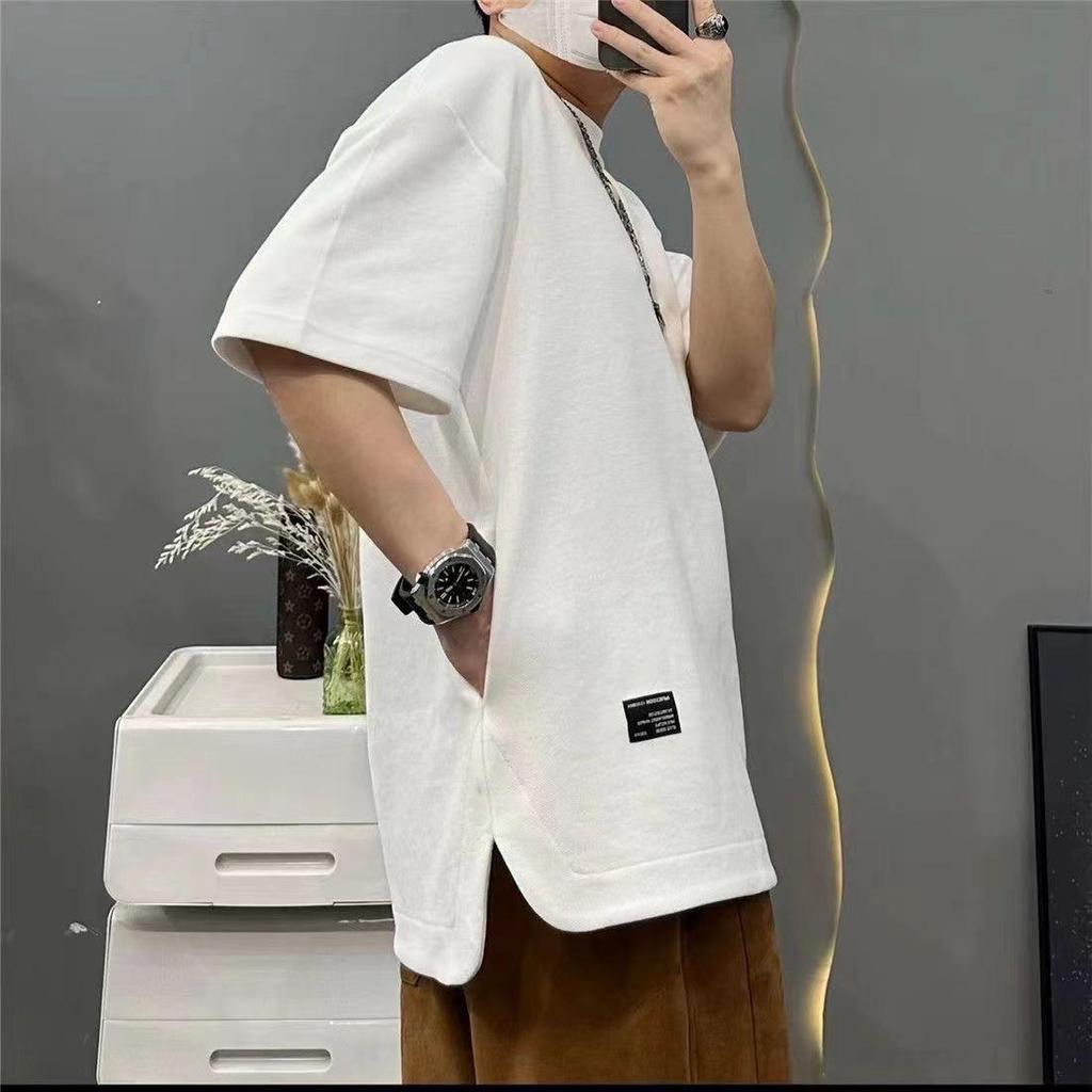 Men's Summer Short-Sleeve Loose-Fit Casual T-Shirt with Invisible Pocket
