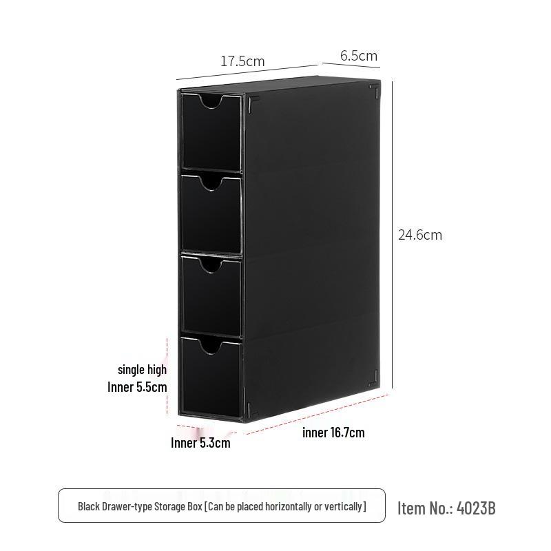 Transparenter Acryl-Schreibtisch-Schubladenorganizer - Staubdichte Schreibwaren-Aufbewahrungsbox mit freien Kombinationsmöglichkeiten