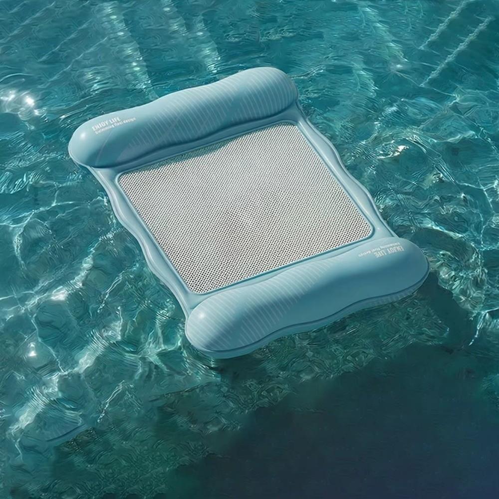 Mesh Seat Pool Float Inflatable Pool Lounger Float Durable Water Hammock Raft 04