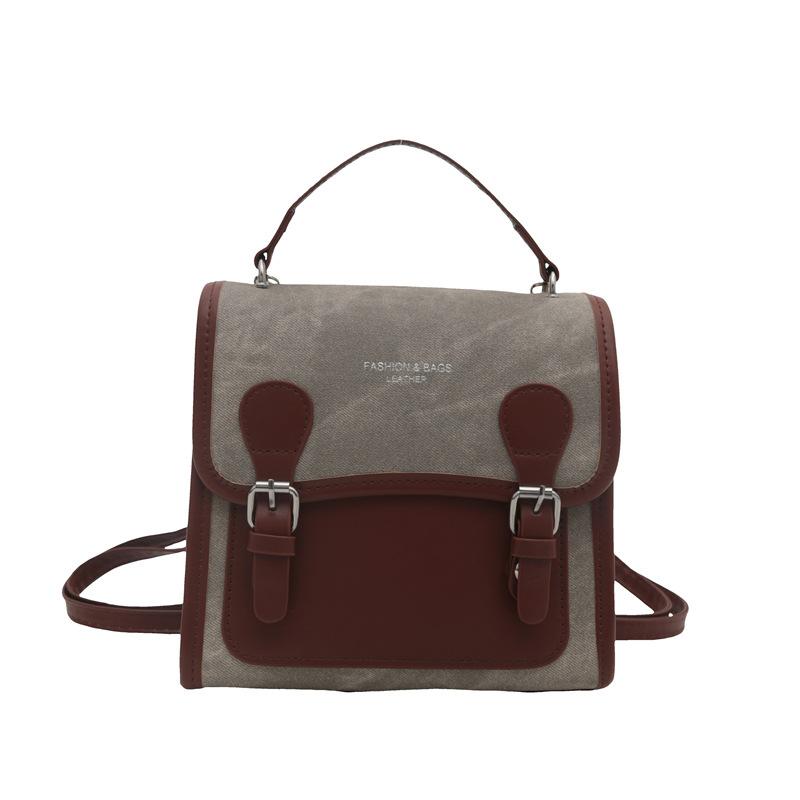 Neuer vielseitiger Damenrucksack in Kontrastfarben Neuer beliebter Retro-Rucksack Reise Trendy Kleiner Rucksack