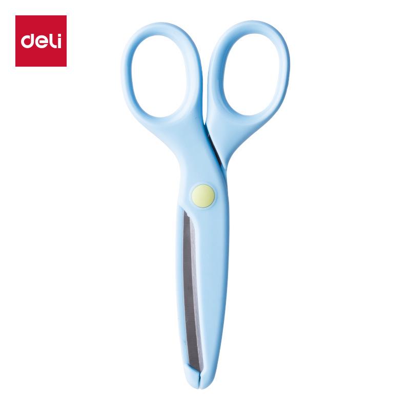 Deli Kids' Safety Scissors with Round Tip - Ideal for Crafts & Paper Cutting, Model 6023 - Perfect Children's Day Gift