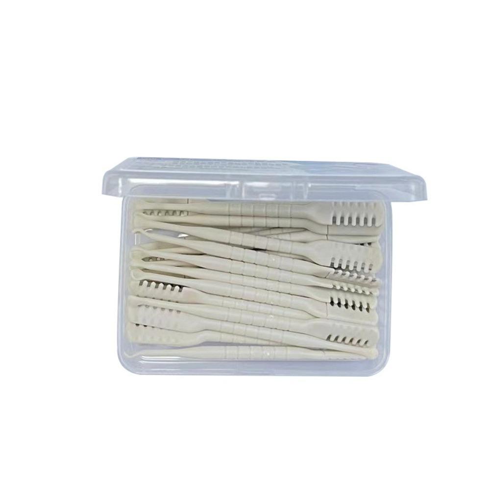 

20/30 шт. Портативна машинка для стрижки волосся в носі, що обертається на 360 градусів, машинка для стрижки волосся в носі, тример для чоловіків Beige-30pcs