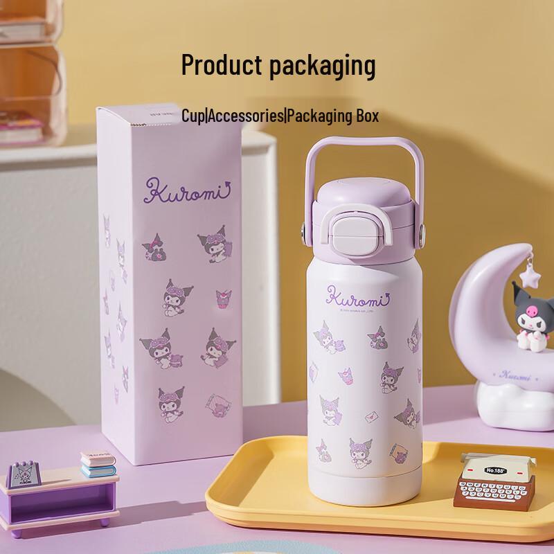 BEDDYBEAR Kinder 316 Edelstahl Doppel-Trink-Isolierflasche mit Strohhalm