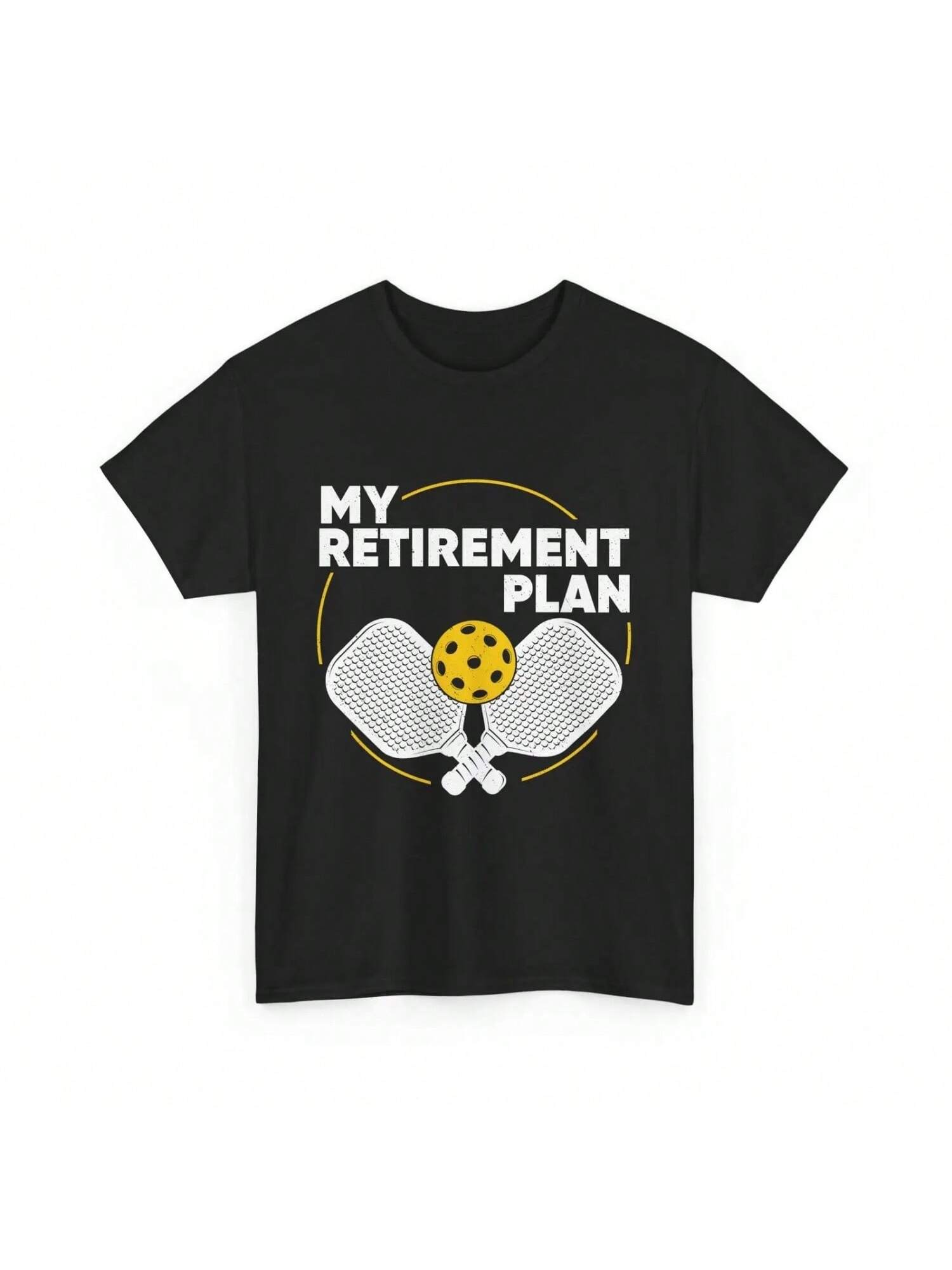 Pickleball T Shirt My Retireunisext Plan Player Sports Lovers S разноцветный