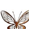 Rusty Butterfly Garden Decor, Hollow Out Butterfly Silhouette Lawn Decoration, Double Layer Butterfly Yard Statues Pathway Signs for Outside Patio