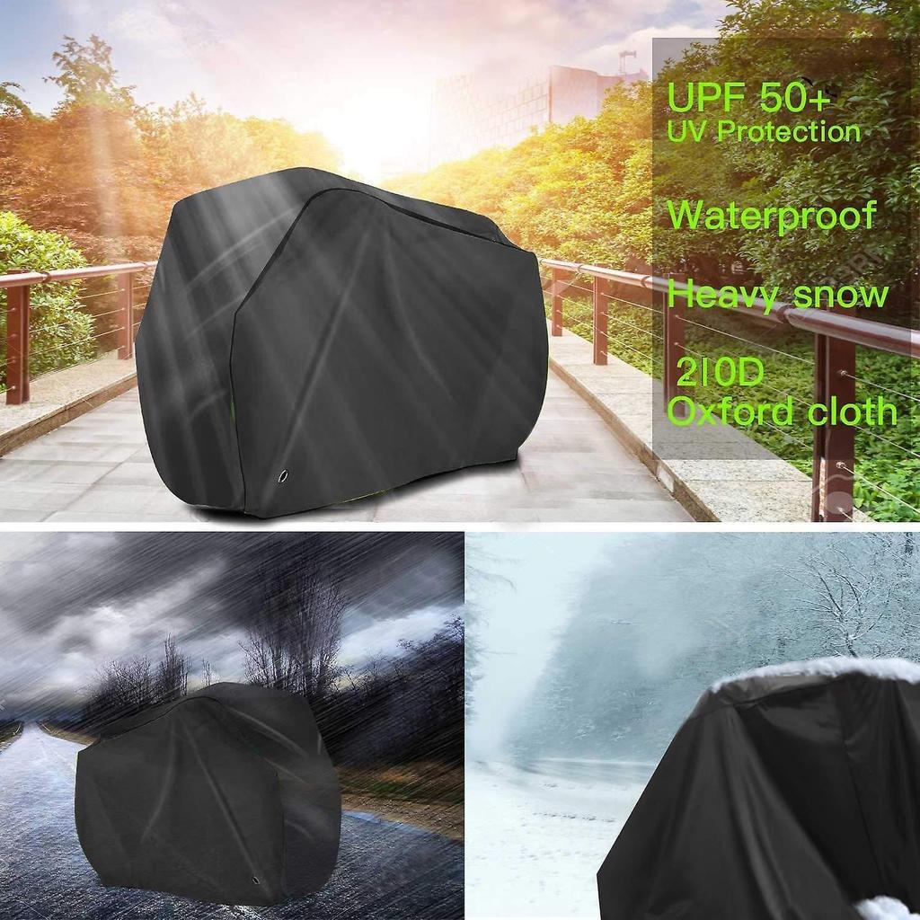 Bicycle Cover, 210D High Quality Waterproof Oxford Polyester Bicycle Cover, Suitable For Bikes and E
