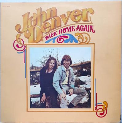 LP Record JOHN DENVER - Back Home Again APL10548 RCA Victor 1974 UK Rock Used