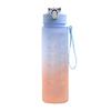 2000ml Stylish Women's Water Bottle with Straw & Scale - Portable for Outdoor & Sports