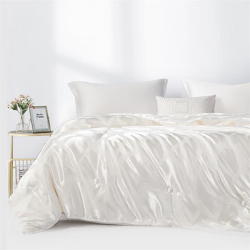 Mercury Home Textiles 100% Silk Jacquard Quilt