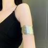 Style Special-Interest Design Snake-Shaped Armband Fashion, Personalized and Exaggerated Simulated Snakes Bracelet Metal Sweet Cool Sexy Arm Chain