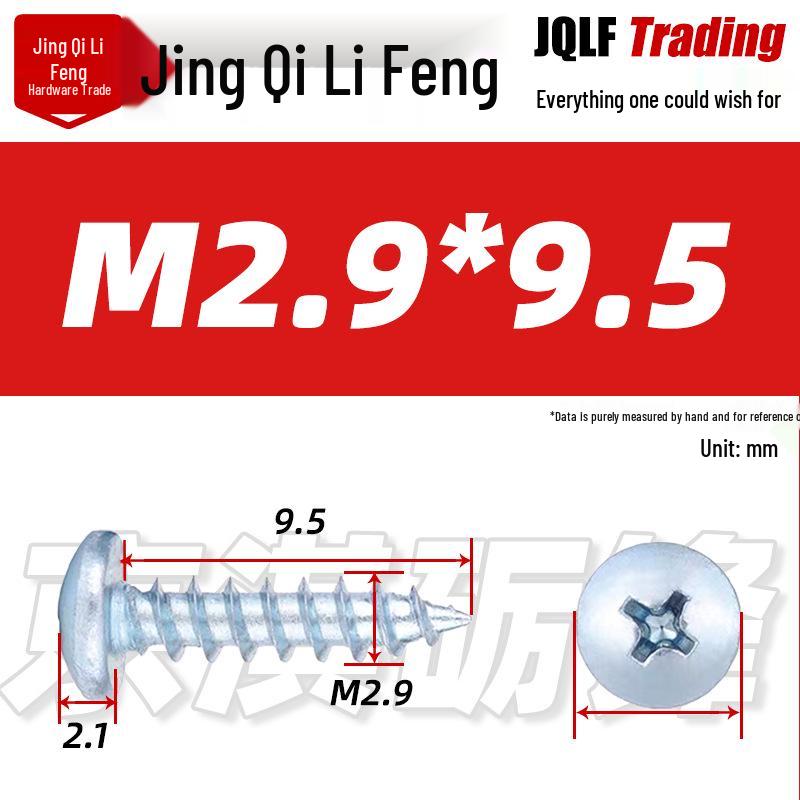 Pan Head Self-Tapping Screws GB845 M2.9-M6.3 Self-Tapping Nails