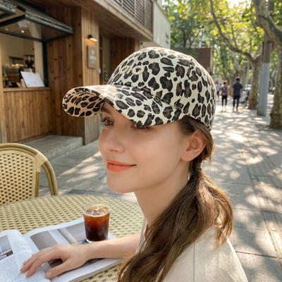 Leopard Print Hat, Sun Protection Hat, Street Versatile Spring And Autumn Women'S Travel Men'S Baseball Cap, Casual Cap