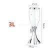 1.5L 3L Wine Beer Cannon Hotel Bar Ktv cocktail Beer Pagoda Tea Bucket Restaurant Drink Appliance wine mini bar  wine bottle
