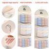 Triple-Layer Hanging Organizer, Transparent Mesh Bag for Underwear Socks Bra, Wall Mounted Storage for Dorm Home