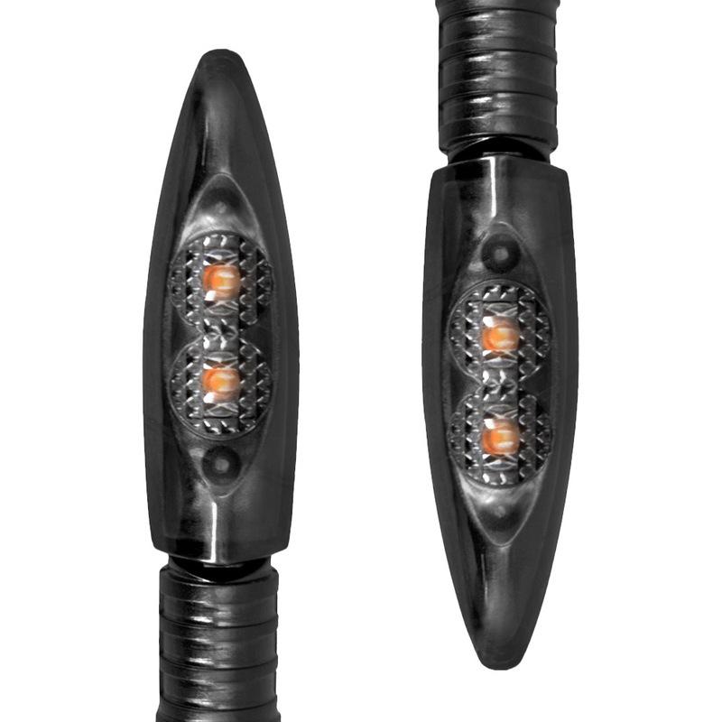 4PCS Motorcycle Turn Signal Indicator Light DC12V Motorbike 2LED Amber Constant Light for BMW F 650 GS (Twin) 2008-2012