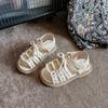 *Baby Girls HotSale Summer Princess Fashionable Embroidery Soft Hollow Sandals Kid Elegant School Lightweight Cute Walking Shoes