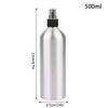 Bouteille Spray Vide en Aluminium 30/50/100/120/150/250/500 ml Bouteille Cosmétique Mini Bouteilles Atomiseur en Métal Taille Voyage Pour Cosmétiques