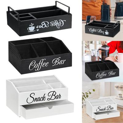 Coffee Pod Holder Coffee Station Organizer Napkins Organizer Practical Coffee