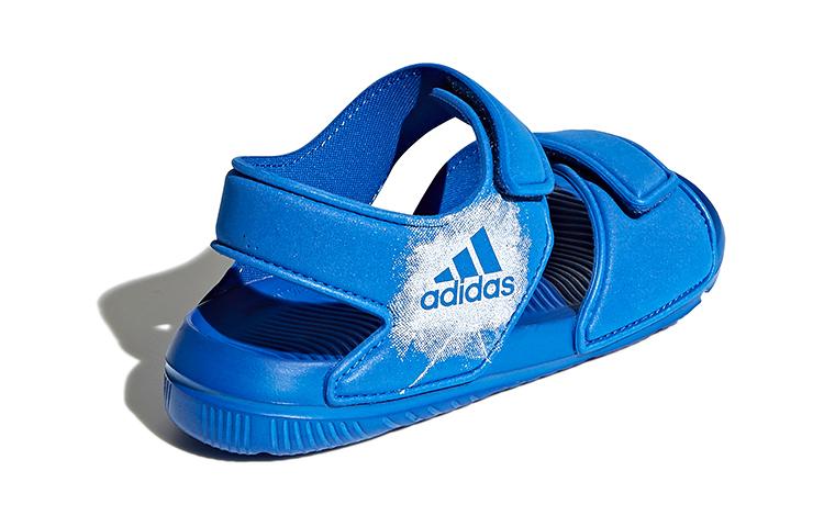 Adidas Altaswim Synthetic Leather Children's Sandals Blue White Children Aged 3 7 Years Old BA9289