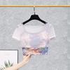 Spring/Summer Retro Chinese Style Mesh Layered Yoga Tank Top for Women