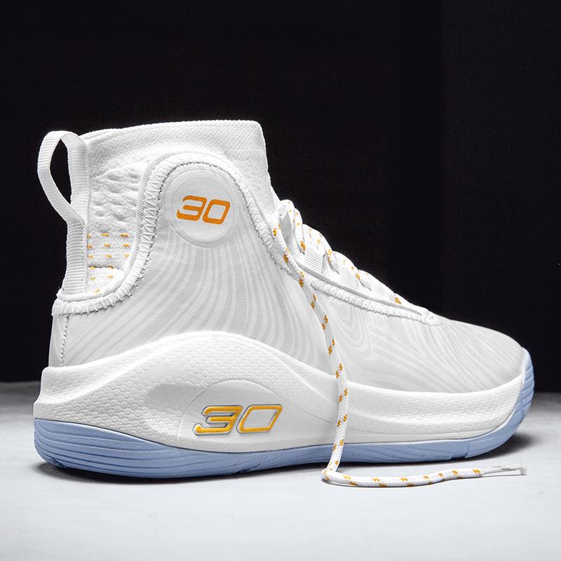 Men's High-Top Basketball Sneakers, Breathable, Large-Size Combat Boots