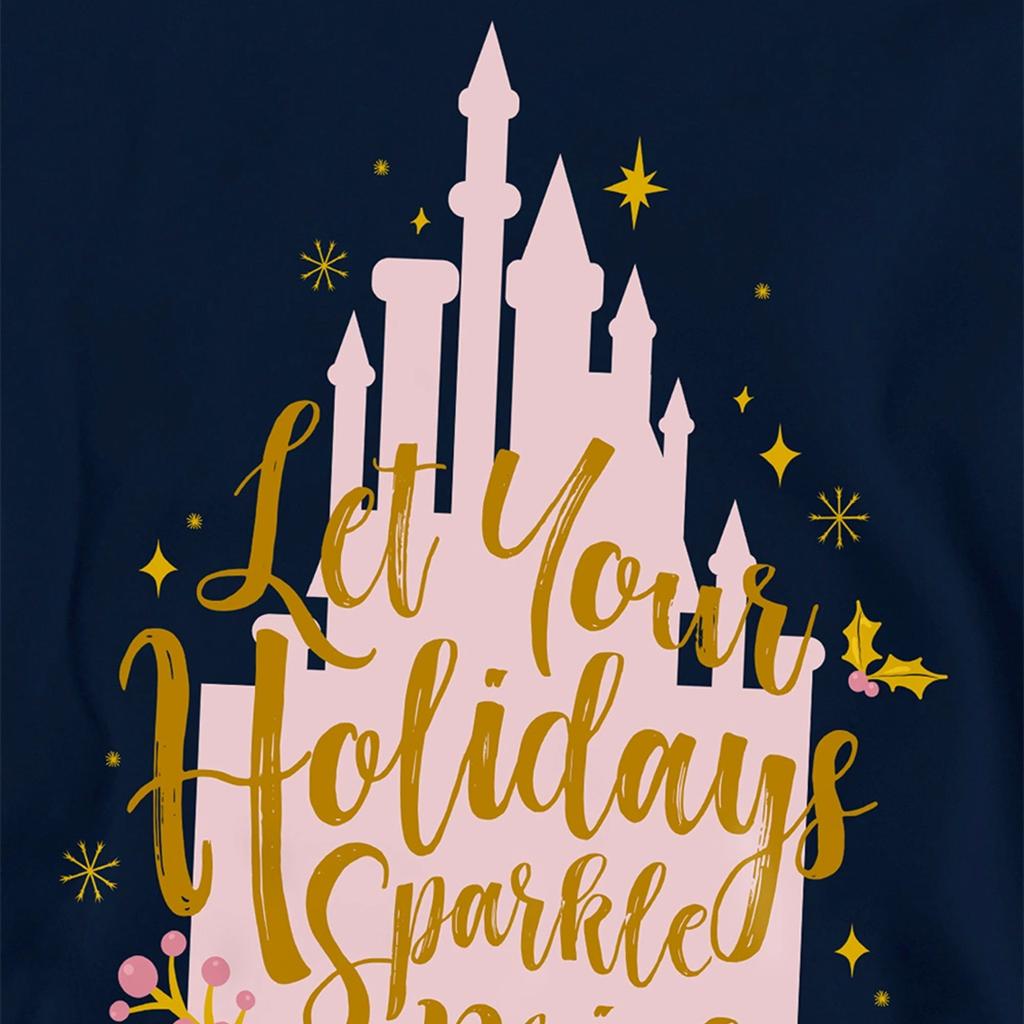 Disney Princess Childrens/Kids Let Your Holidays Sparkle Bright Christmas Hoodie