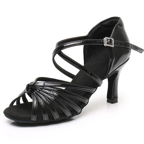 Latin Dance Shoes for Women and Adults, 7.5cm High Heels, Soft Soles, National Standard Dance Shoes, Suitable for All Seasons