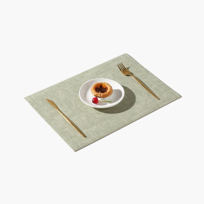 Hui Huang Square Leather Placemat