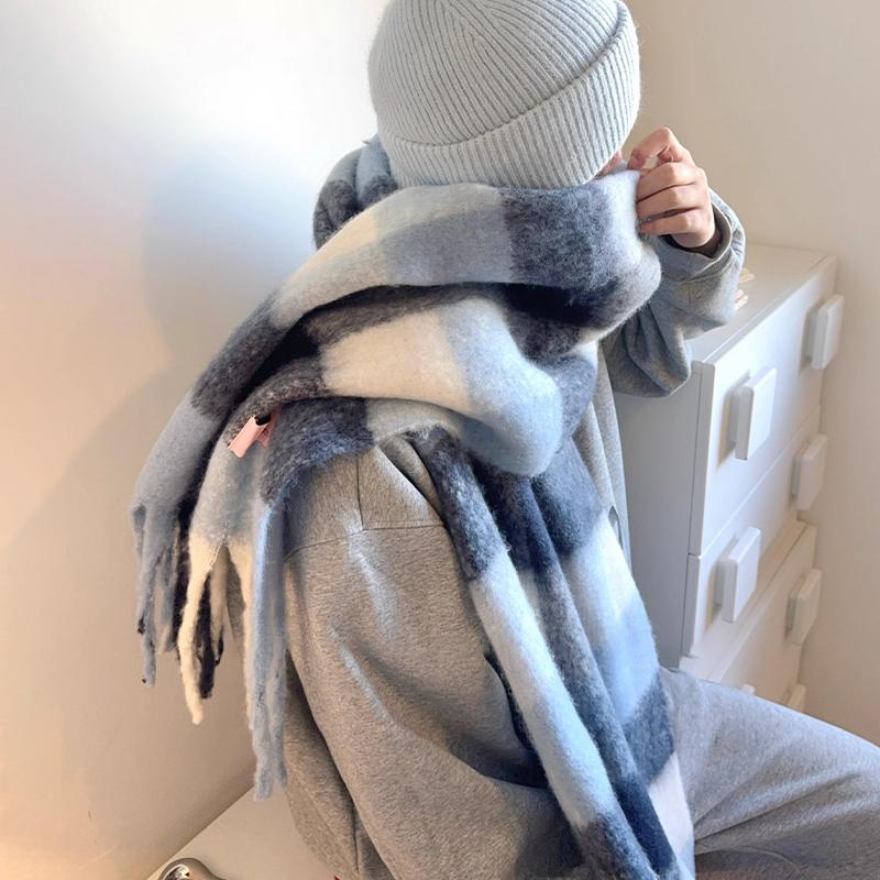 New Thickened Warm Women'S Scarf Winter Multifunctional Shawl Soft And Comfortab