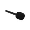 Microphone Holder Handheld Adapter Lavalier Mic Handle with Flag Station Windproof Foam for Video Recording Interview Podcast Reporting