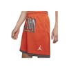 Jordan Mesh Breathable Basketball Shorts Men Bottoms Orange DX6601-869