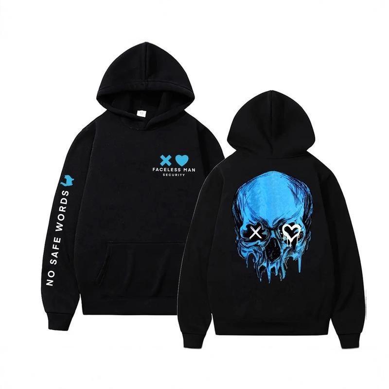 Stylish Loose Printed Sweatshirt Simple Comfortable Hoodies Sweatshirts Men’s S