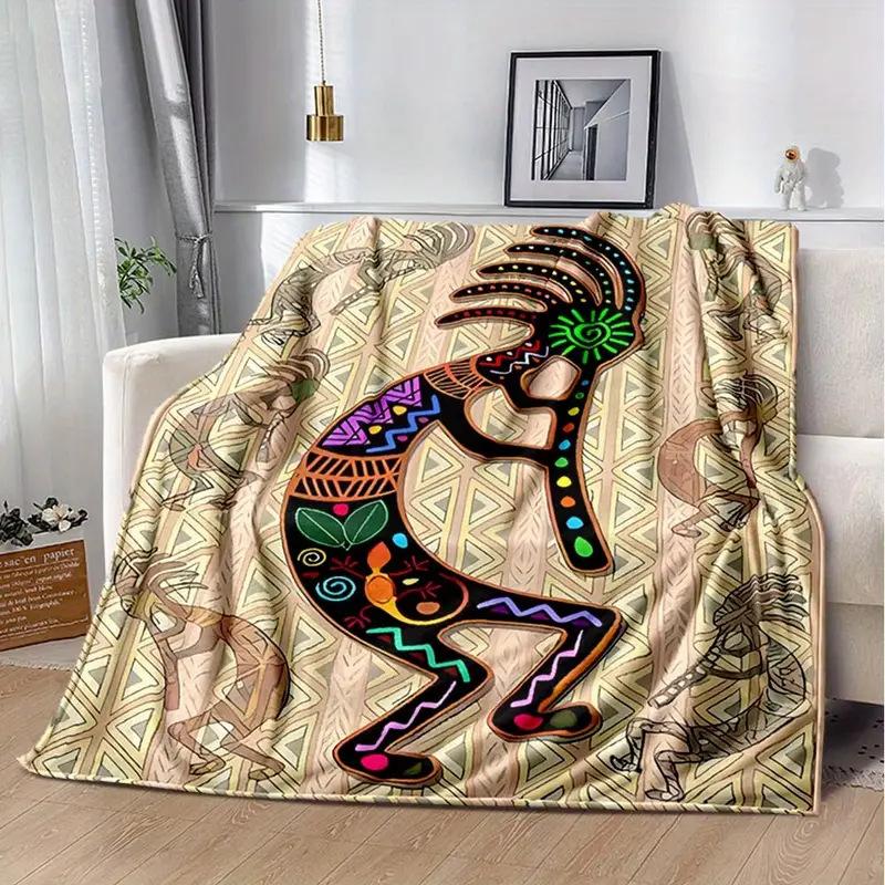 Indian retro style lunch break blanket flannel blanket digital printing gift blanket source